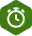 Stopwatch icon representing reviews