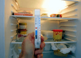 Koeleskabets temperatur