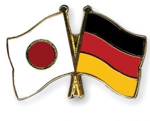 japansk og tysk flag